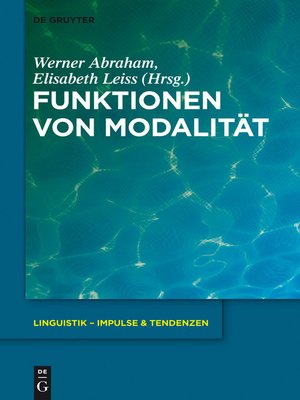 cover image of Funktionen von Modalität